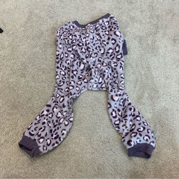 BARKLEY & Finn small breed dog purple fleece pyjamas Sz M/L - Picture 2 of 7